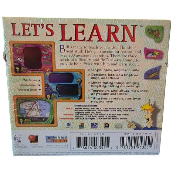 Lets Learn 5 CD Educational Deluxe Pack Ages 6-12  NEW 37766cd - Picture 2 of 4